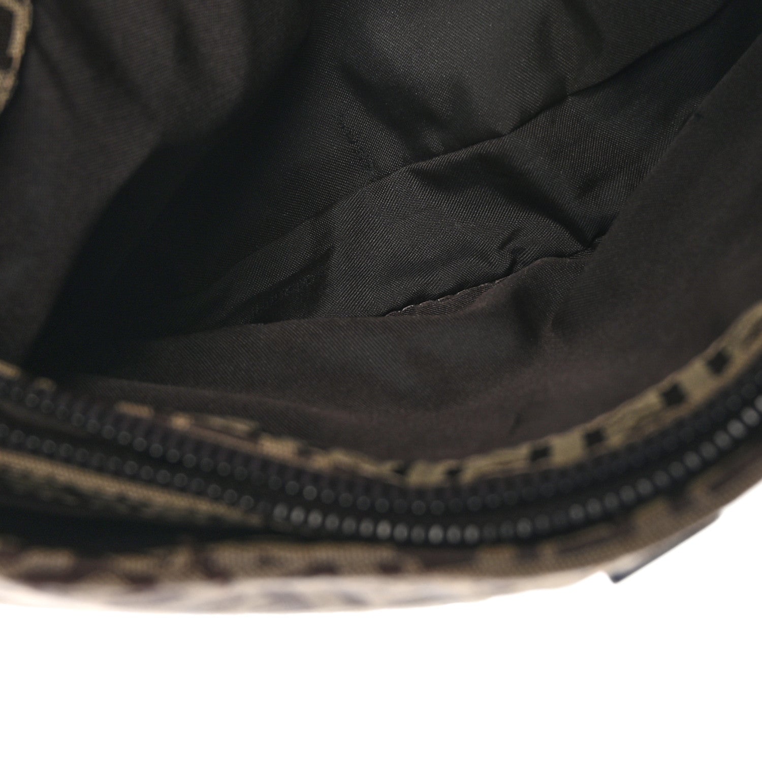 Fendi Zucchino Small Hobo Mogano Panna Testa 5 of 13