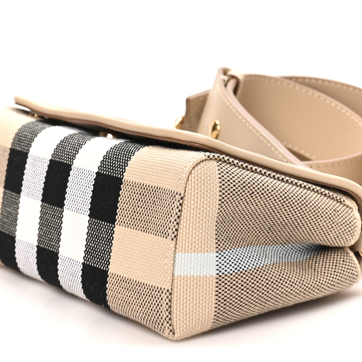 Canvas Check Hackberry Crossbody Bag Soft Fawn