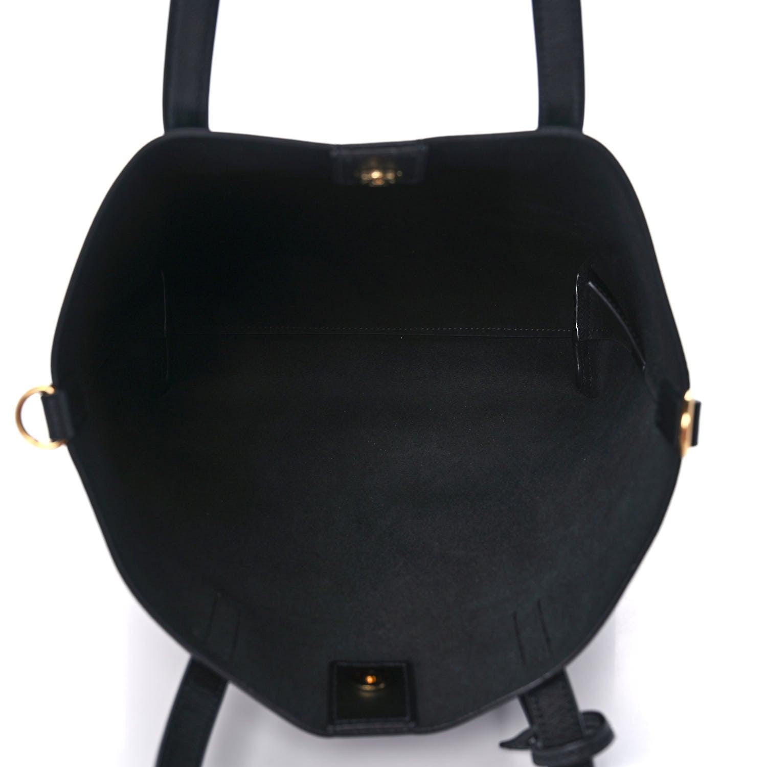 Saint Laurent Calfskin Toy Shopping Tote Black 7 of 10