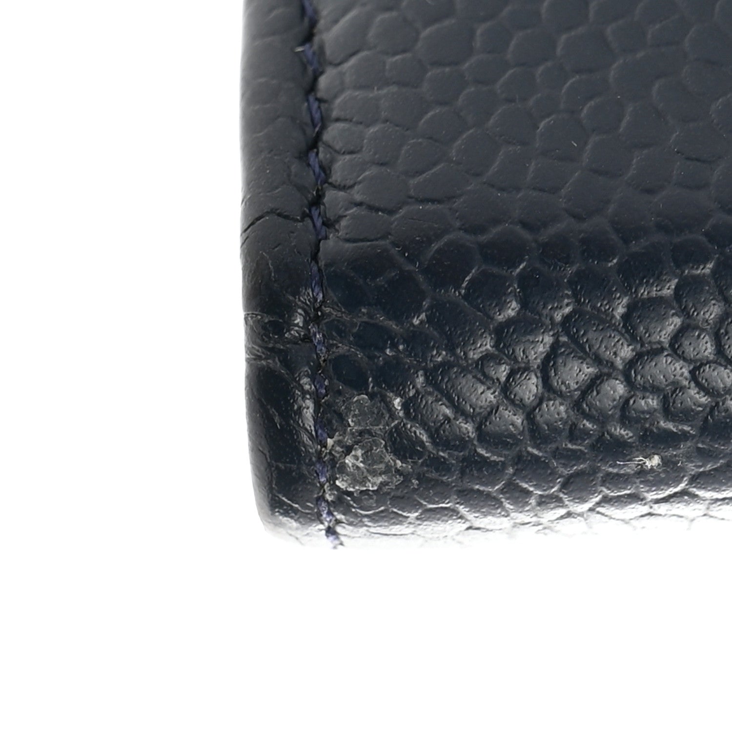 Chanel Caviar Timeless CC Large Gusset Flap Wallet Blue 10 of 11
