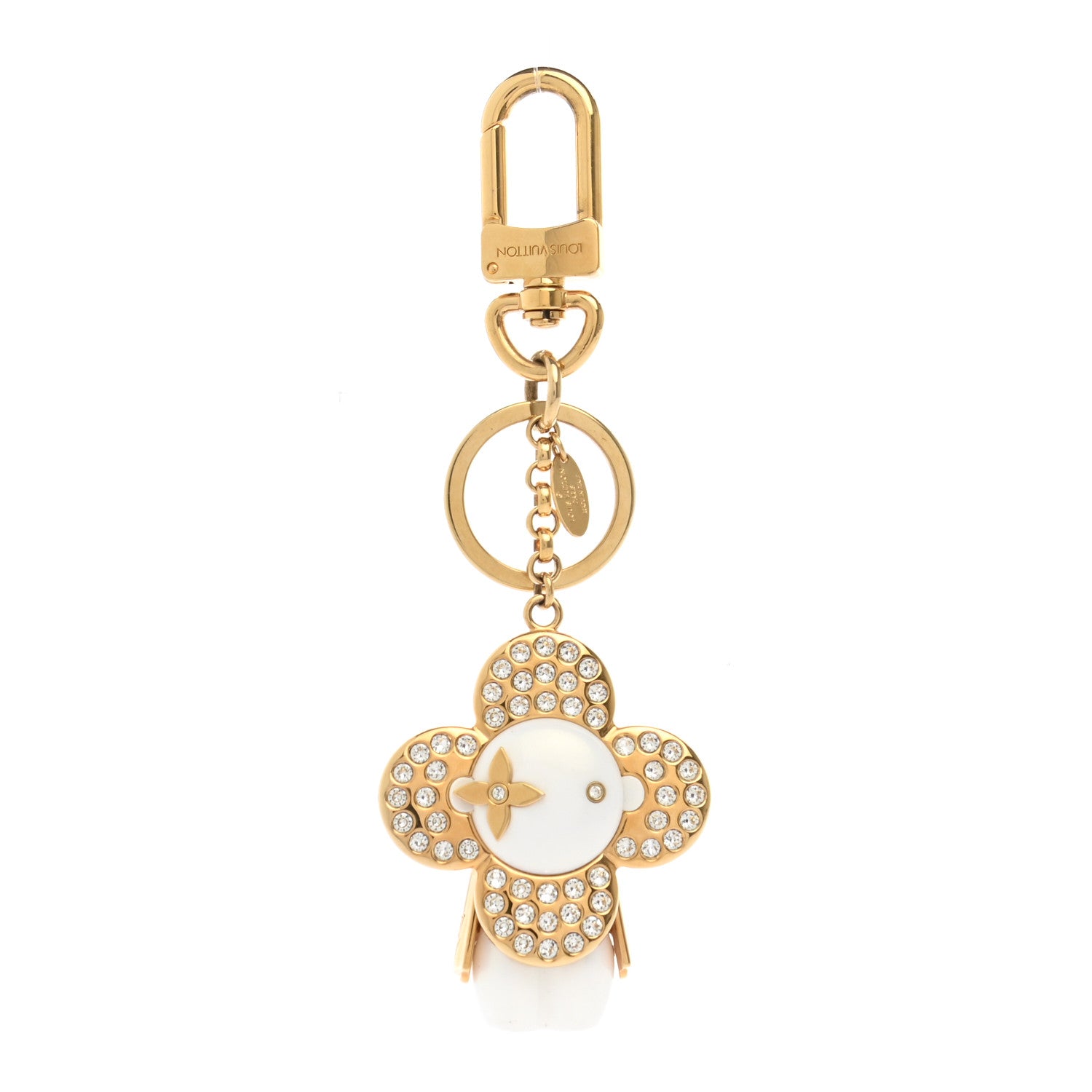 Louis Vuitton Strass Vivienne Winter Bag Charm Key Holder Gold 1 of 5