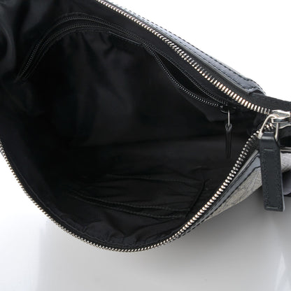 Gucci GG Supreme Monogram Web Messenger Bag Black 5 of 9