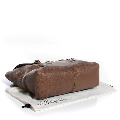 3.1 Phillip Lim 3.1 Textured Calfskin Large Pashli Satchel Taupe 4 of 11