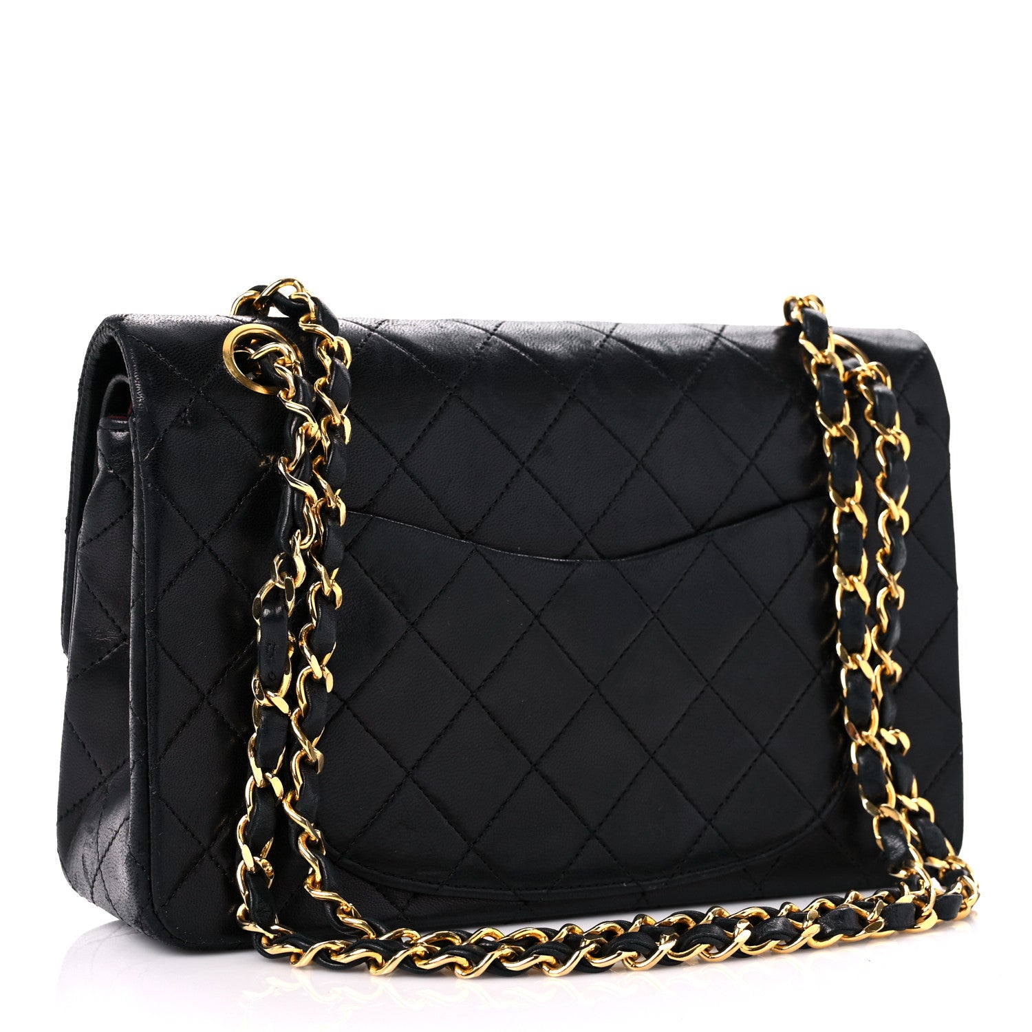 Chanel Lambskin Quilted Small Double Flap Black 3 of 19