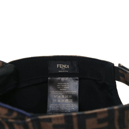 Fendi Canvas FF Reloaded Baseball Hat Tobacco White 8 of 8