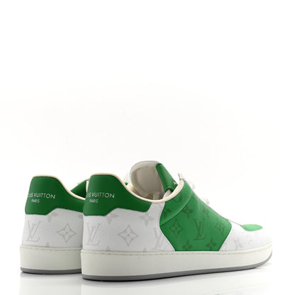 Louis Vuitton Calfskin Monogram Mens Rivoli Sneakers 11 White 4 of 11