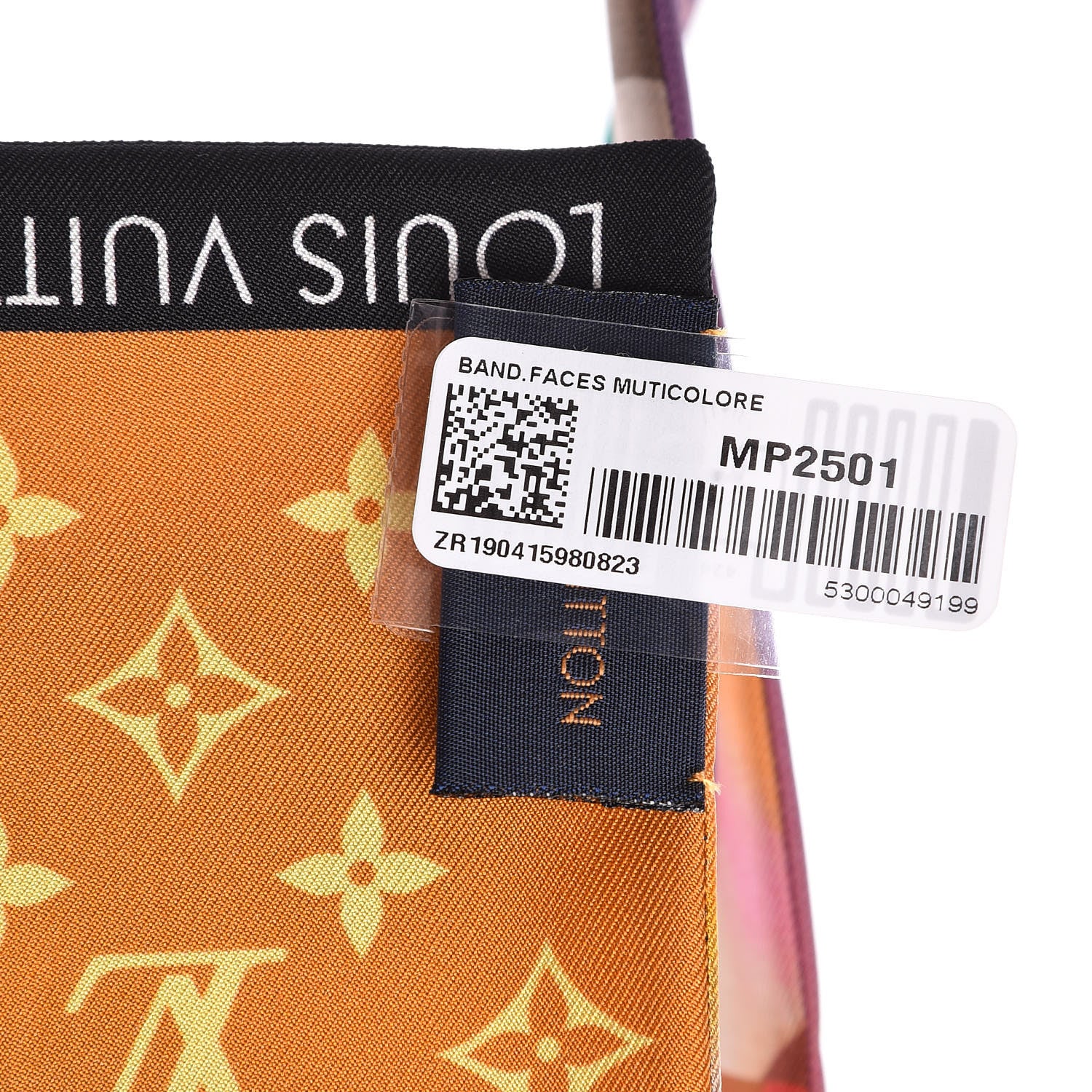 Louis Vuitton Silk Faces Bandeau Scarf Multicolor 4 of 5