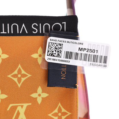 Louis Vuitton Silk Faces Bandeau Scarf Multicolor 4 of 5