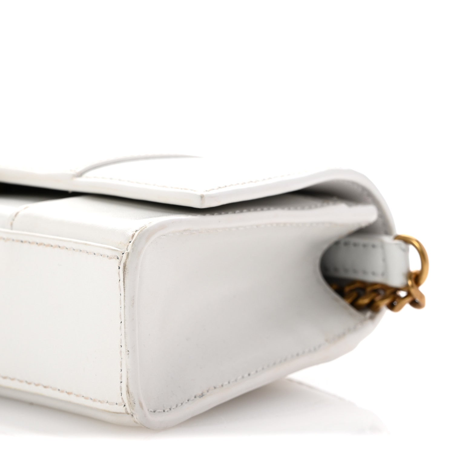 Balenciaga Shiny Box Calfskin Hourglass Chain Bag White 11 of 14