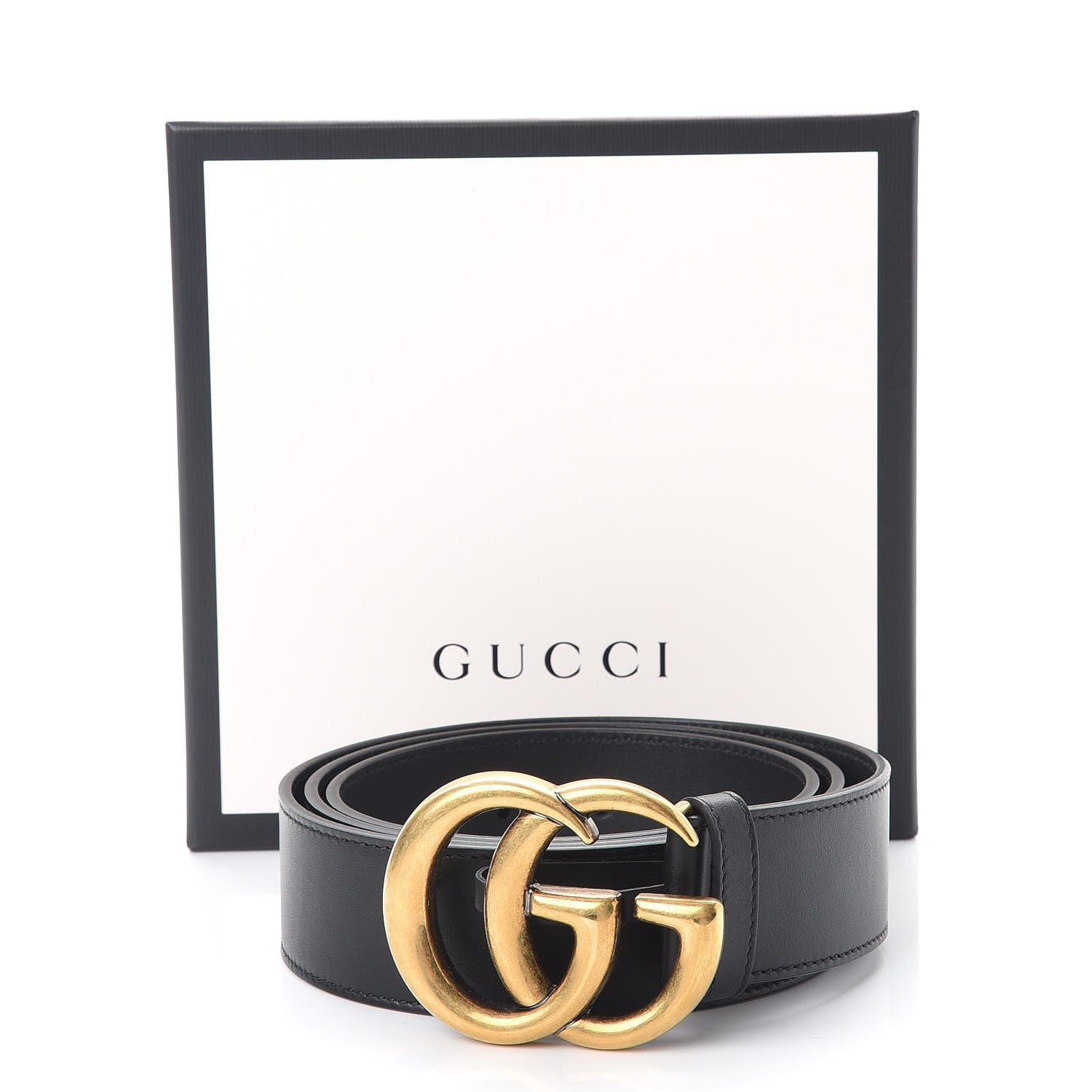 Gucci Moon Calfskin Double G 40mm Belt 105 42 Black 9 of 9
