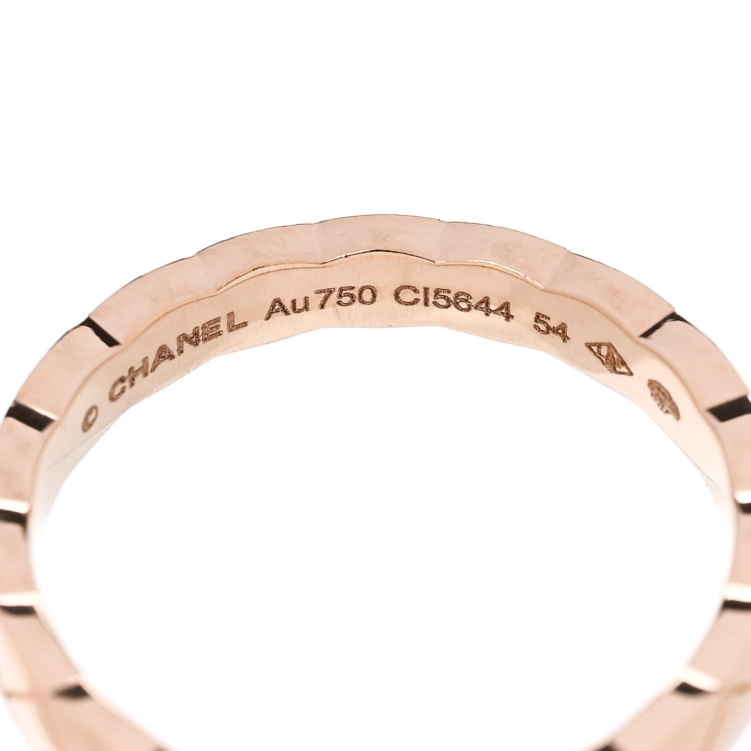 Chanel 18K Beige Gold Mini Coco Crush Ring 54 6.75 4 of 5