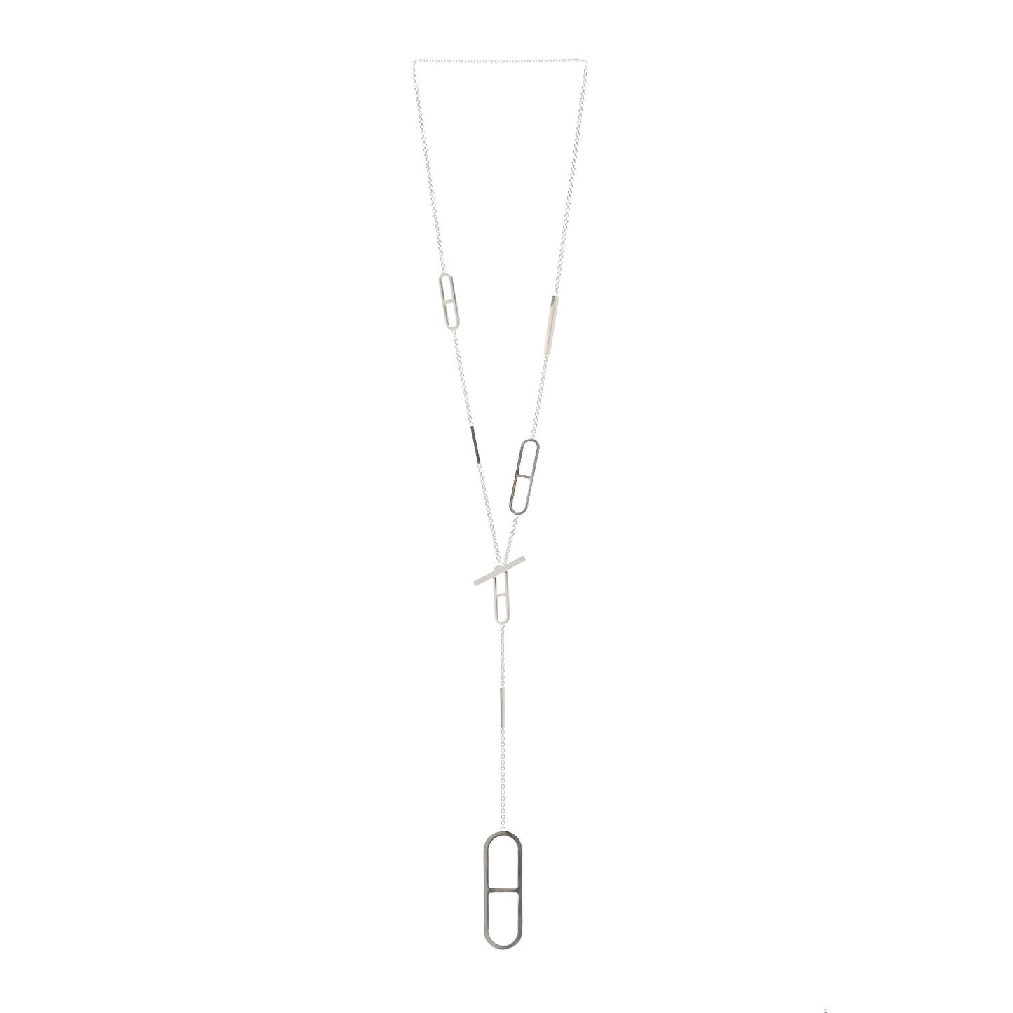 Sterling Silver Ever Chaine d'Ancre Long Lariat Necklace