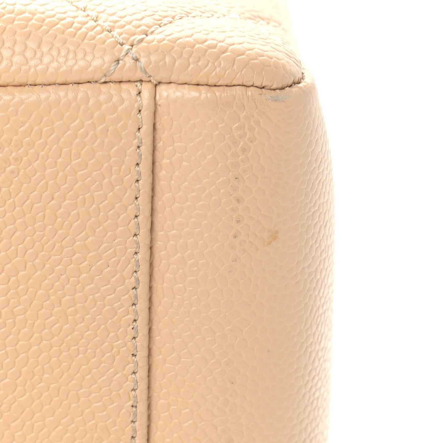 Caviar Quilted Grand Shopping Tote GST Beige