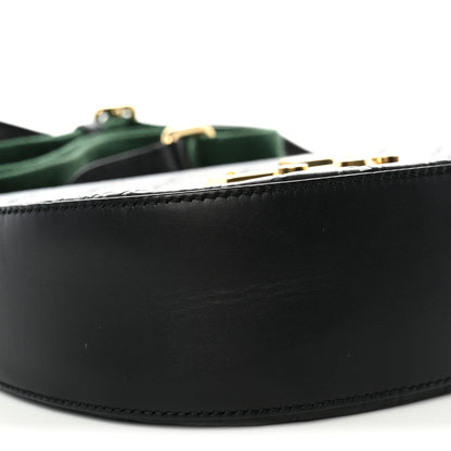 Gucci Guccissima Web Medium Padlock Messenger Shoulder Bag Black 11 of 12