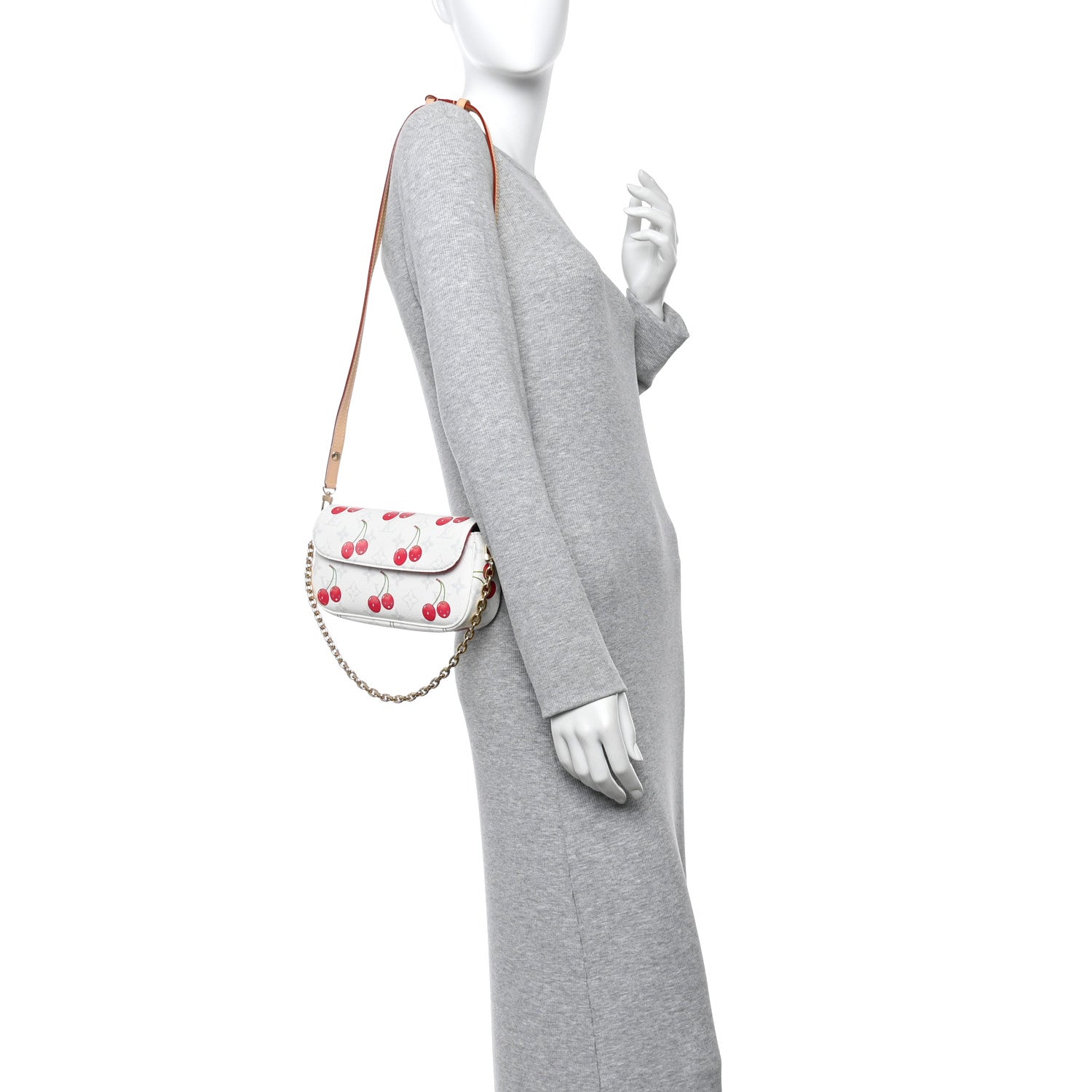 Louis Vuitton LV X TM Monogram Cerises Ivy Wallet On Chain White 2 of 9