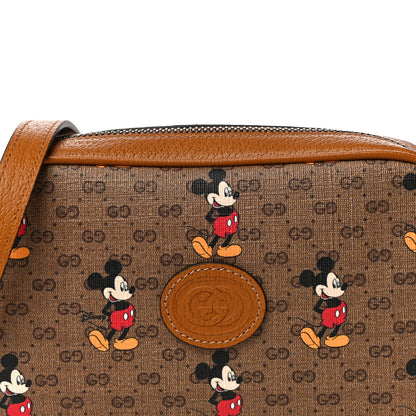 Gucci X DISNEY Mini Vintage GG Supreme Monogram Mickey Mouse Shoulder Bag Beige Vintage Sun Oil 8 of 11