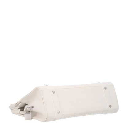 Christian Dior Calfskin Cannage Stitched East West Lady Dior White 4 of 10
