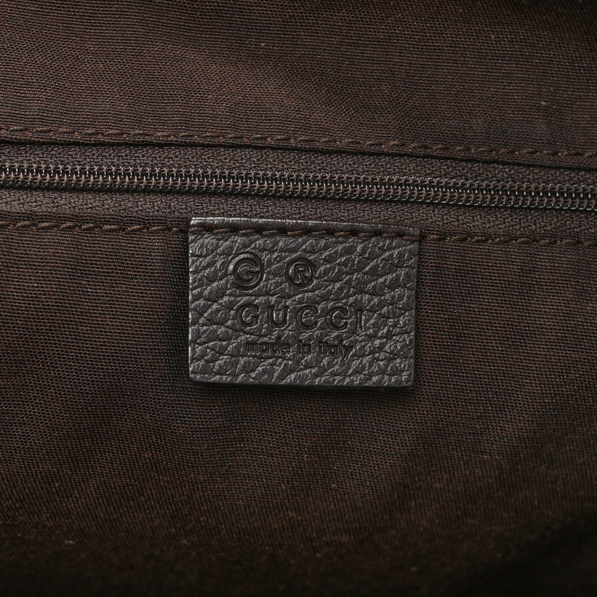 Gucci Nylon Monogram Large Abbey Tote Dark Brown 6 of 11