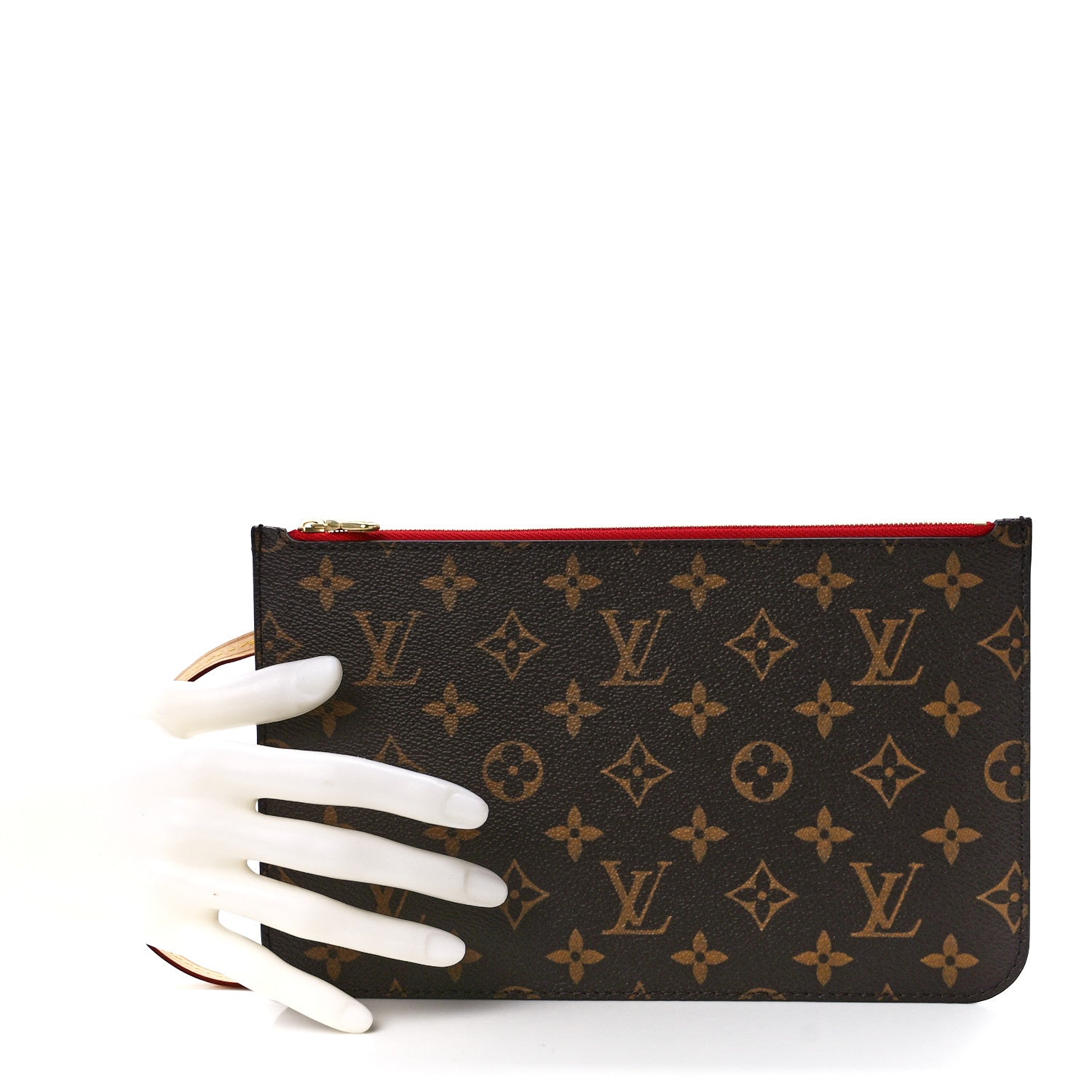 Louis Vuitton Monogram Neverfull MM GM Pochette Cherry 2 of 10