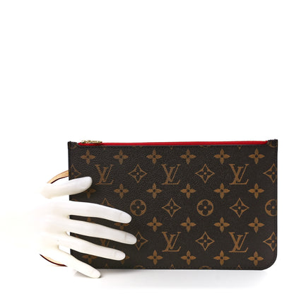 Louis Vuitton Monogram Neverfull MM GM Pochette Cherry 2 of 10