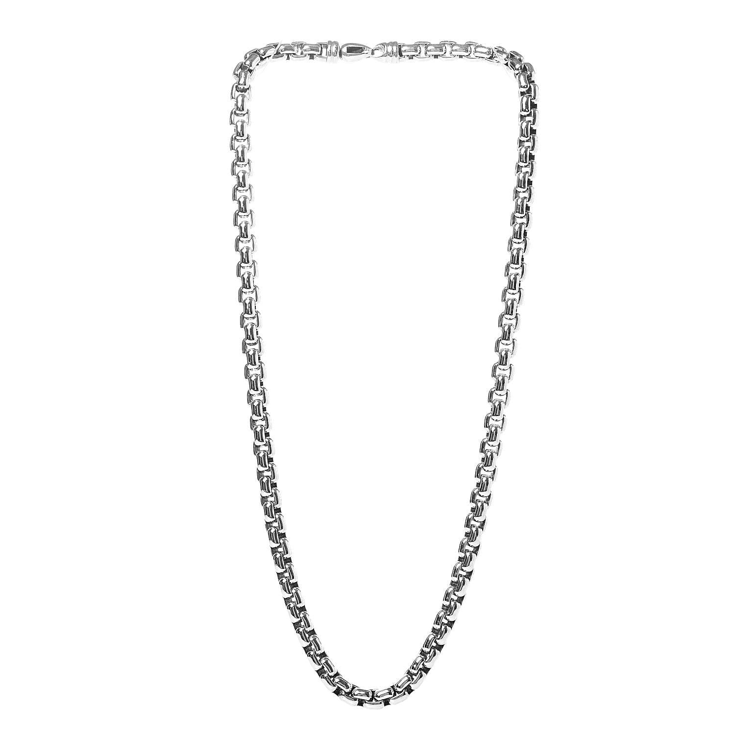 David Yurman Sterling Silver 8mm Box Chain Necklace 3 of 4