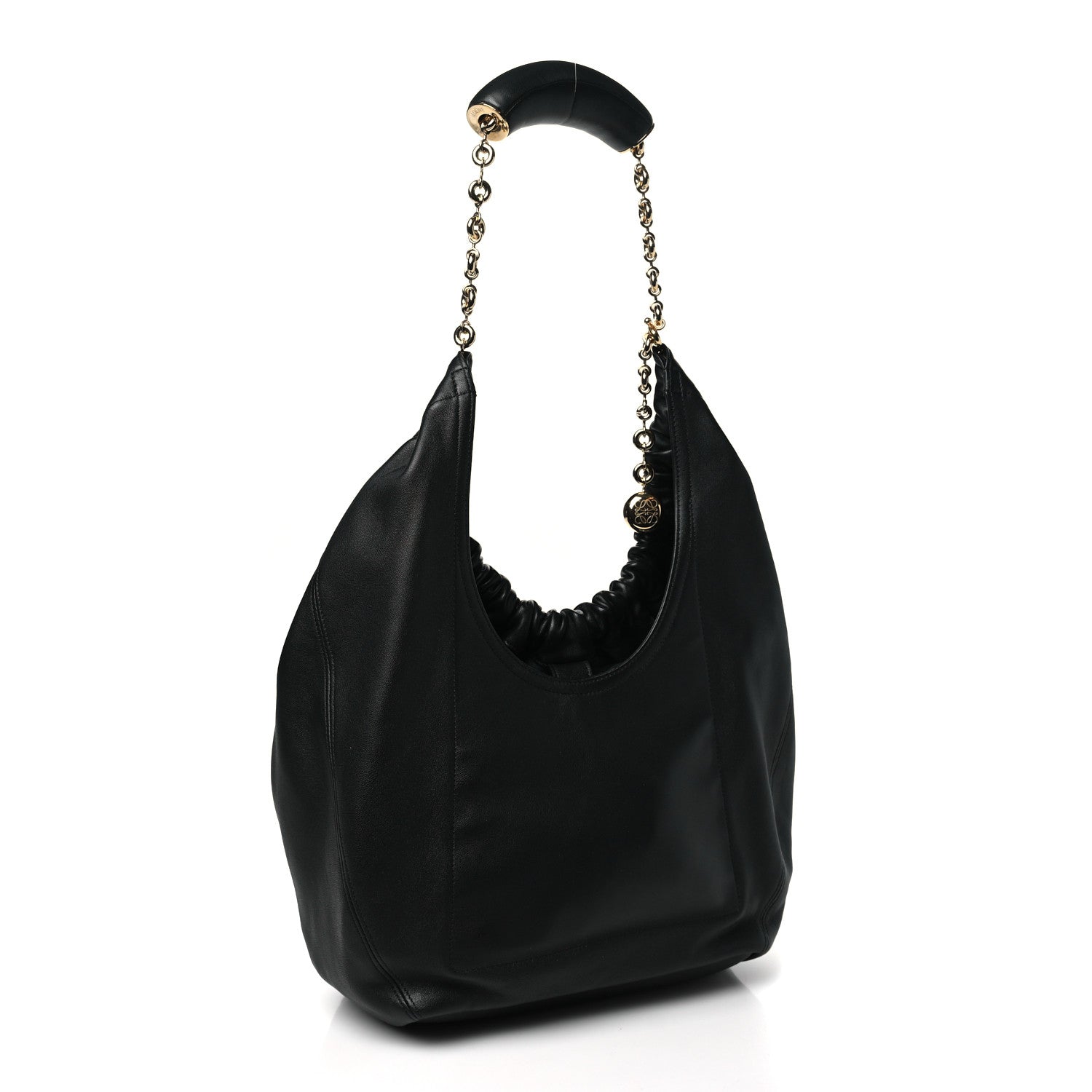 Loewe Buttery Nappa Lambskin Medium Squeeze Bag Black 2 of 8