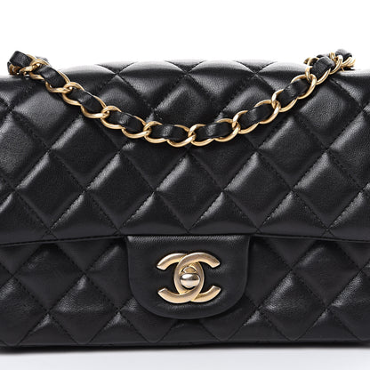 Chanel Lambskin Quilted Mini Rectangular Flap Black 8 of 13