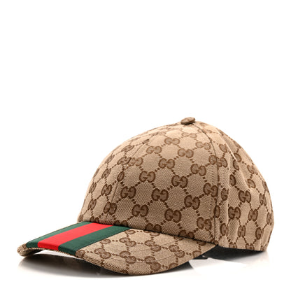 Gucci Monogram Web Baseball Hat L Beige Cocoa 1 of 8