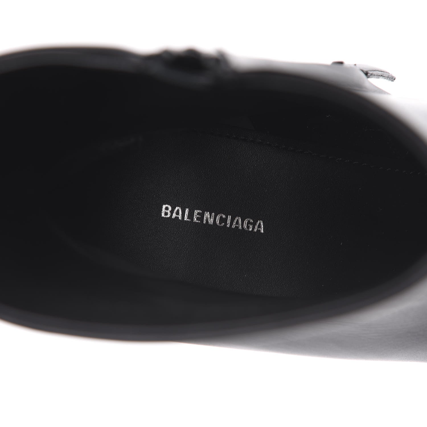 Balenciaga Shiny Calfskin 40mm Belt Booties 38.5 Black 8 of 11
