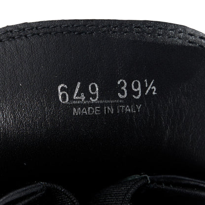 Prada Spazzolato Rois Triangle Monolith 55mm Loafers 39.5 Black Argento 8 of 11