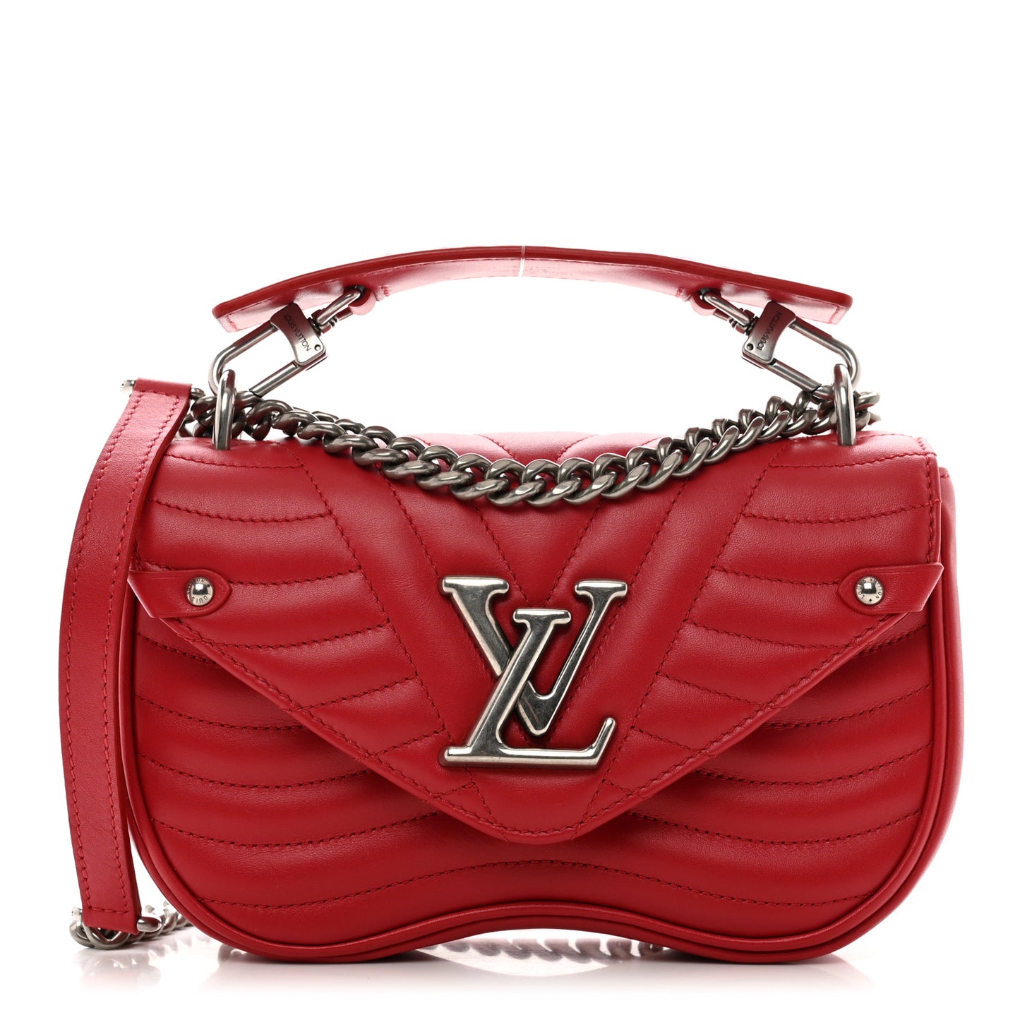 Calfskin New Wave Chain PM Scarlet