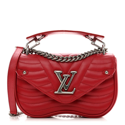 Louis Vuitton Calfskin New Wave Chain PM Scarlet 1 of 11