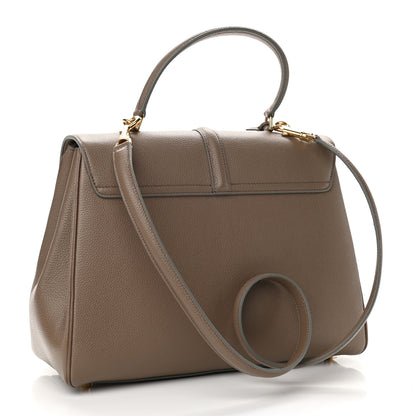 Celine Satinated Calfskin Medium 16 Top Handle Bag Beige 3 of 11