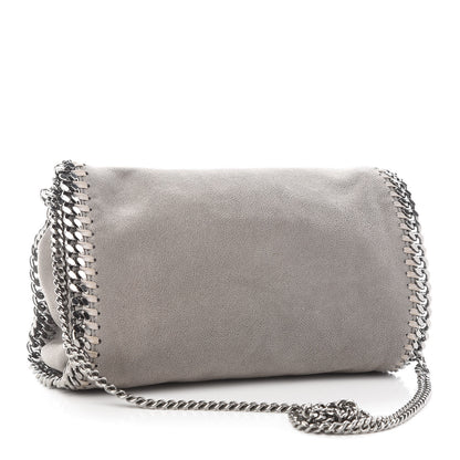 Stella McCartney Shaggy Deer Mini Falabella Fold Over Tote Light Grey 3 of 7