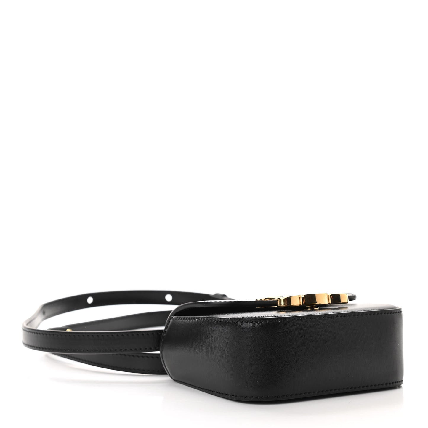 Shiny Calfskin Mini Triomphe Black