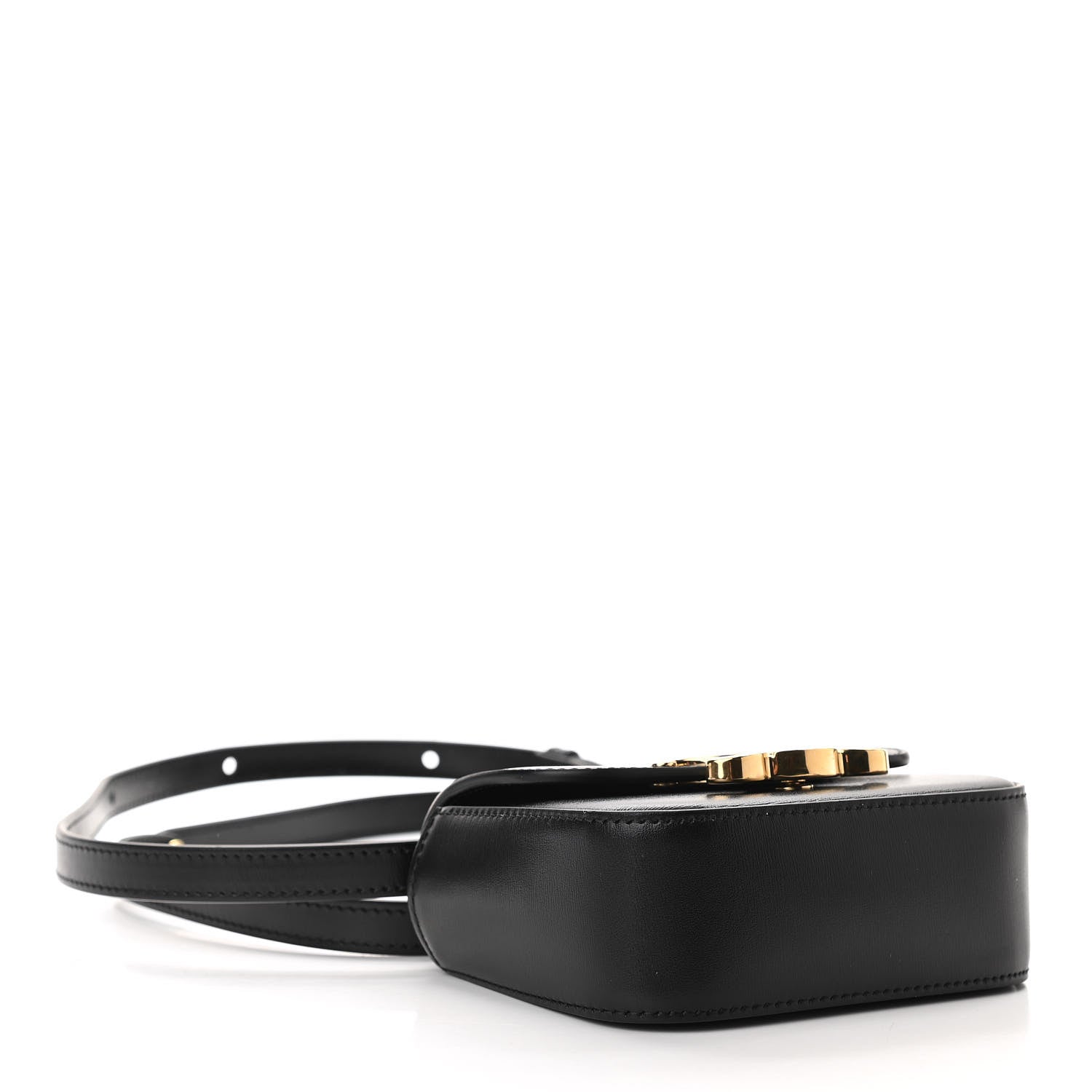 Celine Shiny Calfskin Mini Triomphe Black 4 of 9