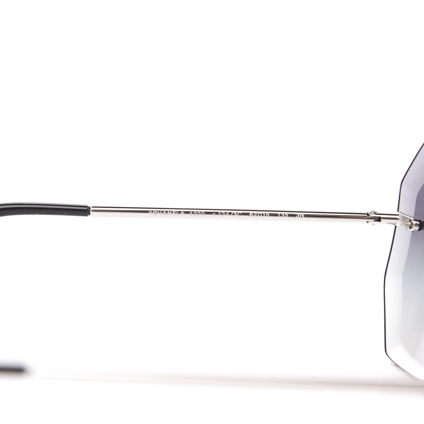 Metal Spring Round Sunglasses 4220 Silver