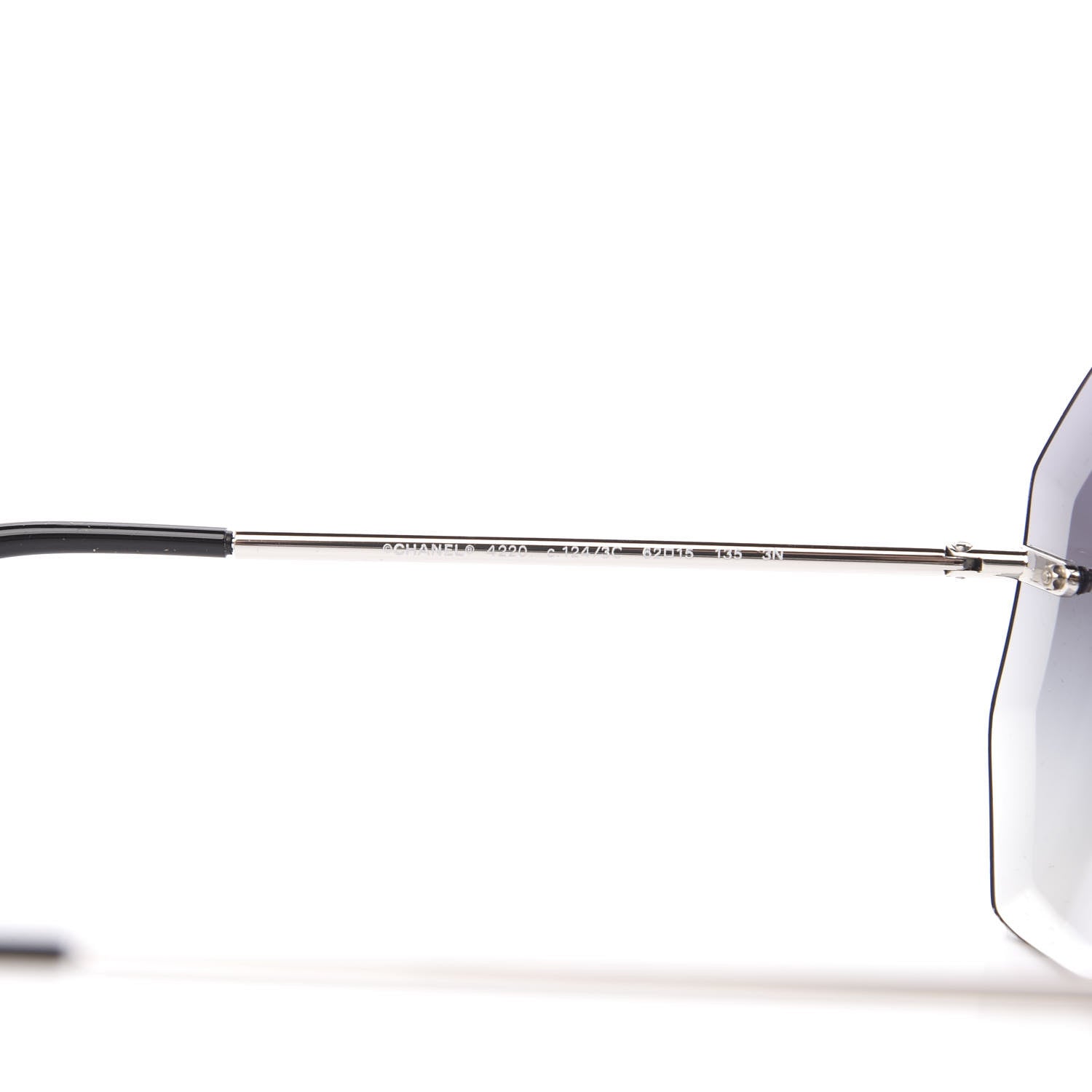 Chanel Metal Spring Round Sunglasses 4220 Silver 5 of 8