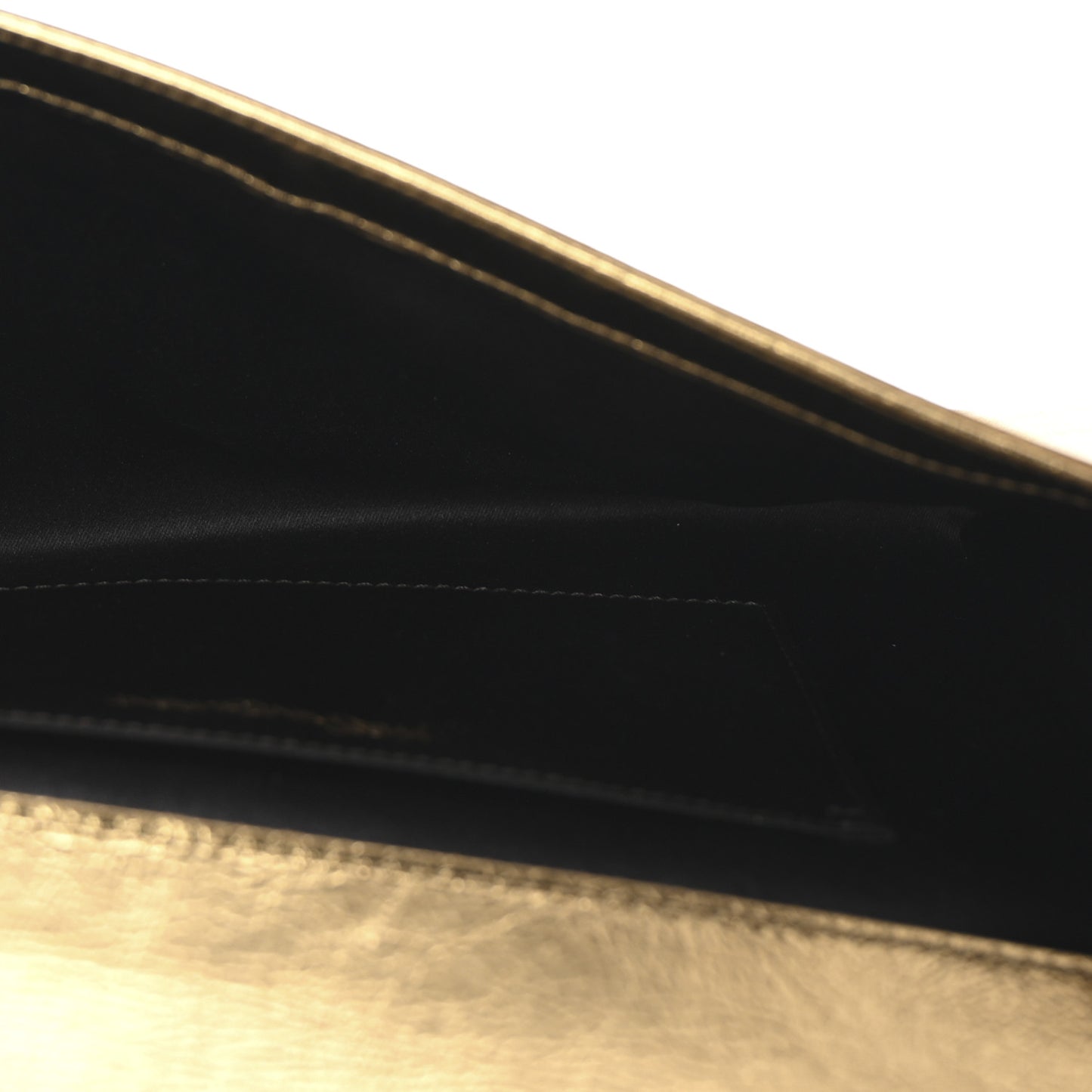 Metallic Calfskin Monogram Large Belle De Jour Clutch Gold