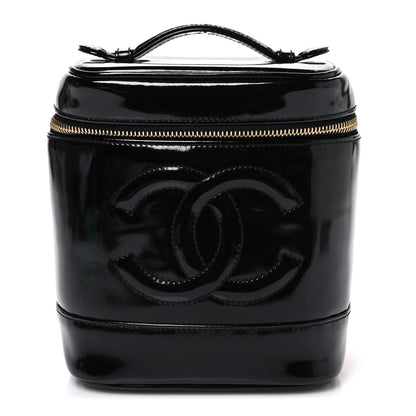 Chanel Patent Timeless Vanity Cosmetic Case Black 1 of 8