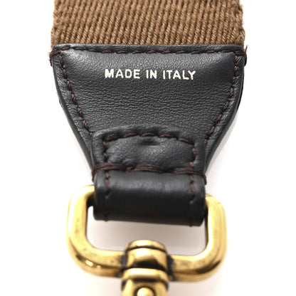 Fendi Ribbon Vitello Century FF 1974 Flat Studded Strap You Fango Marrone Ebano 5 of 5
