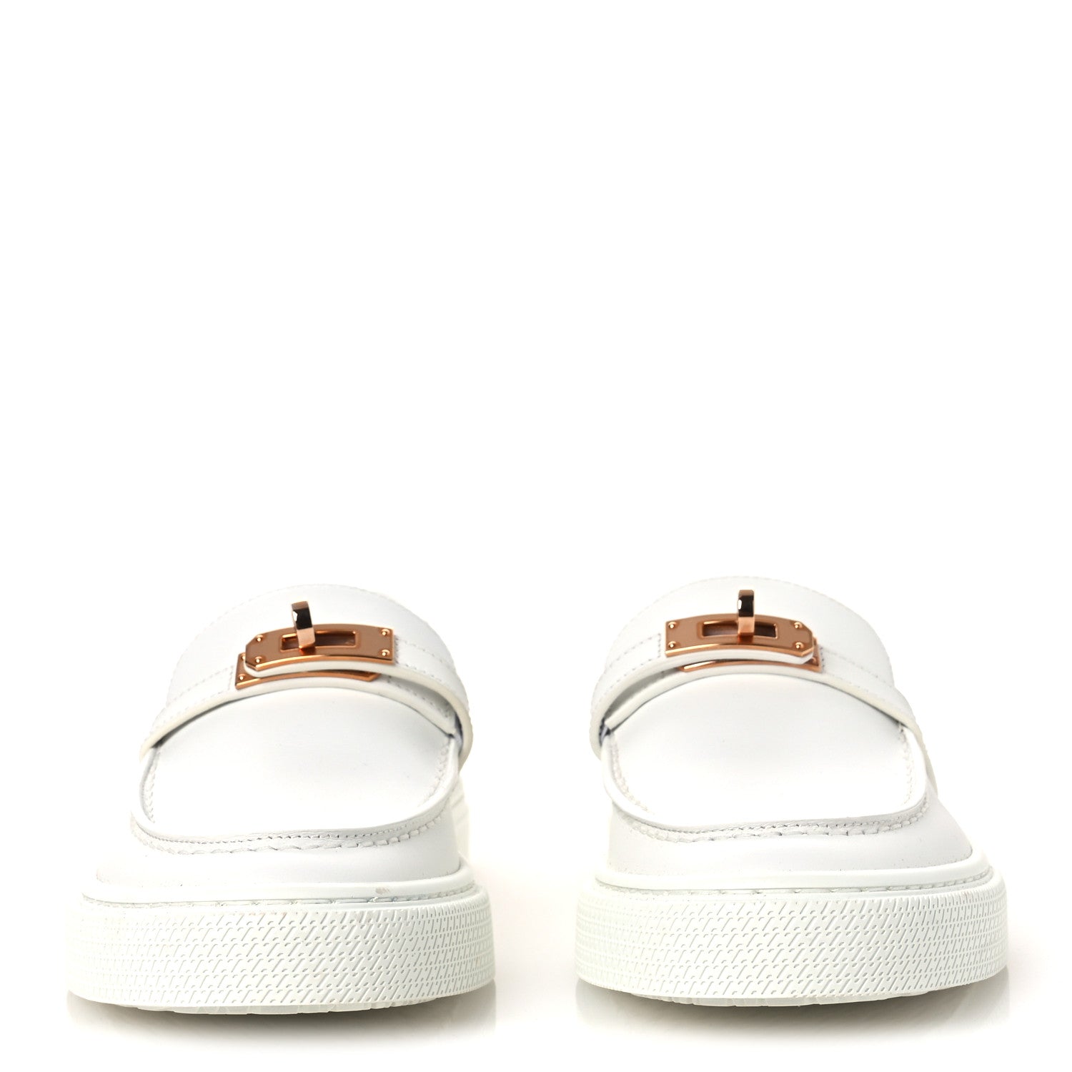 Hermes Calfskin Game Slip On Sneakers White 3 of 15