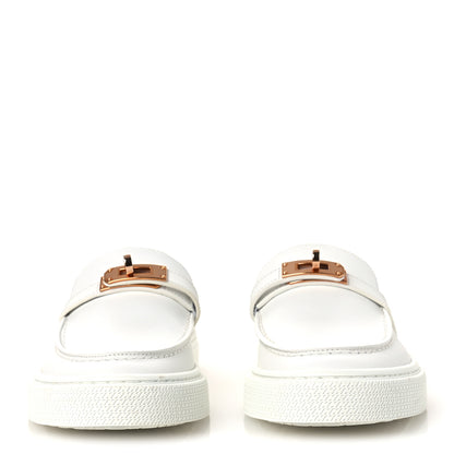 Hermes Calfskin Game Slip On Sneakers White 3 of 15