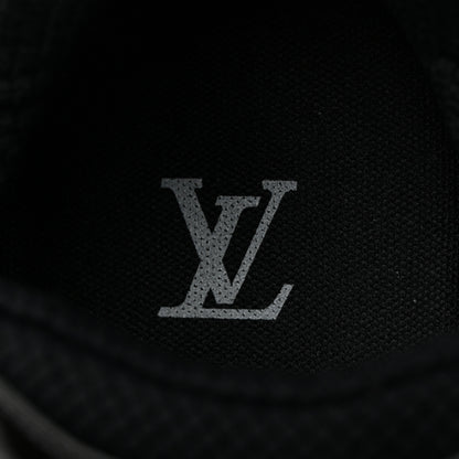 Louis Vuitton Monogram Discovery Lace Up Sneakers 9 Black Silver 6 of 8