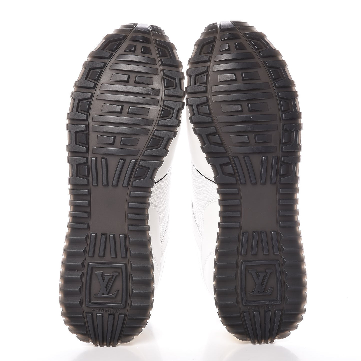 Calfskin Monogram Run Away Sneakers 40 White
