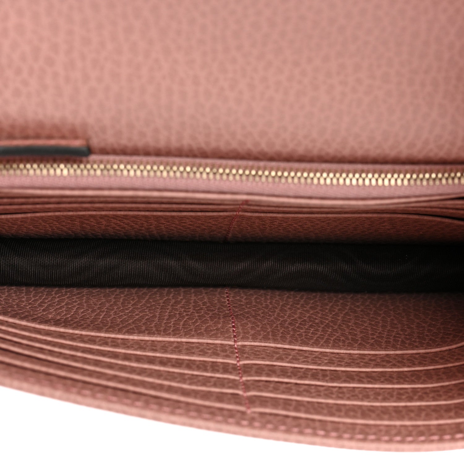 Gucci Dollar Calfskin Interlocking G Chain Wallet Soft Pink 5 of 12