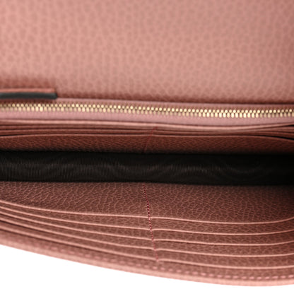 Gucci Dollar Calfskin Interlocking G Chain Wallet Soft Pink 5 of 12
