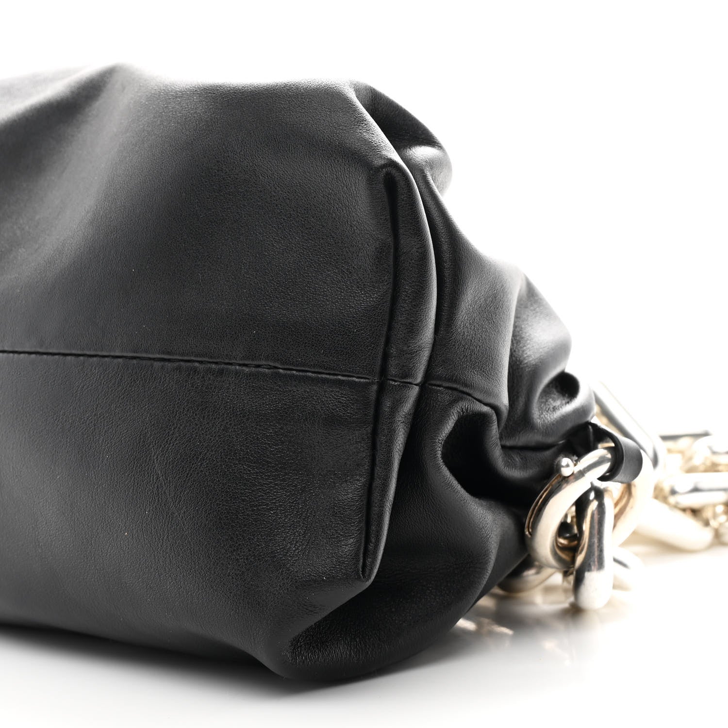 Bottega Veneta Calfskin The Pouch Chain Black 10 of 10