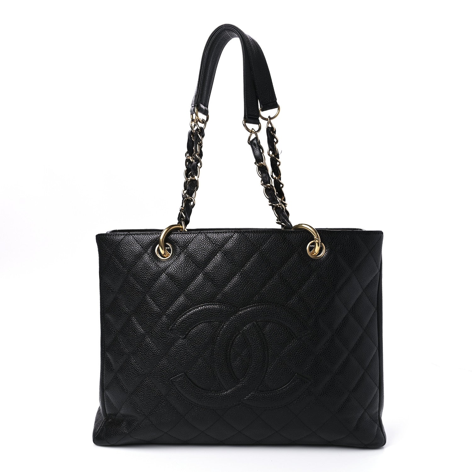 Chanel Caviar Quilted Grand Shopping Tote GST Black 1 of 8