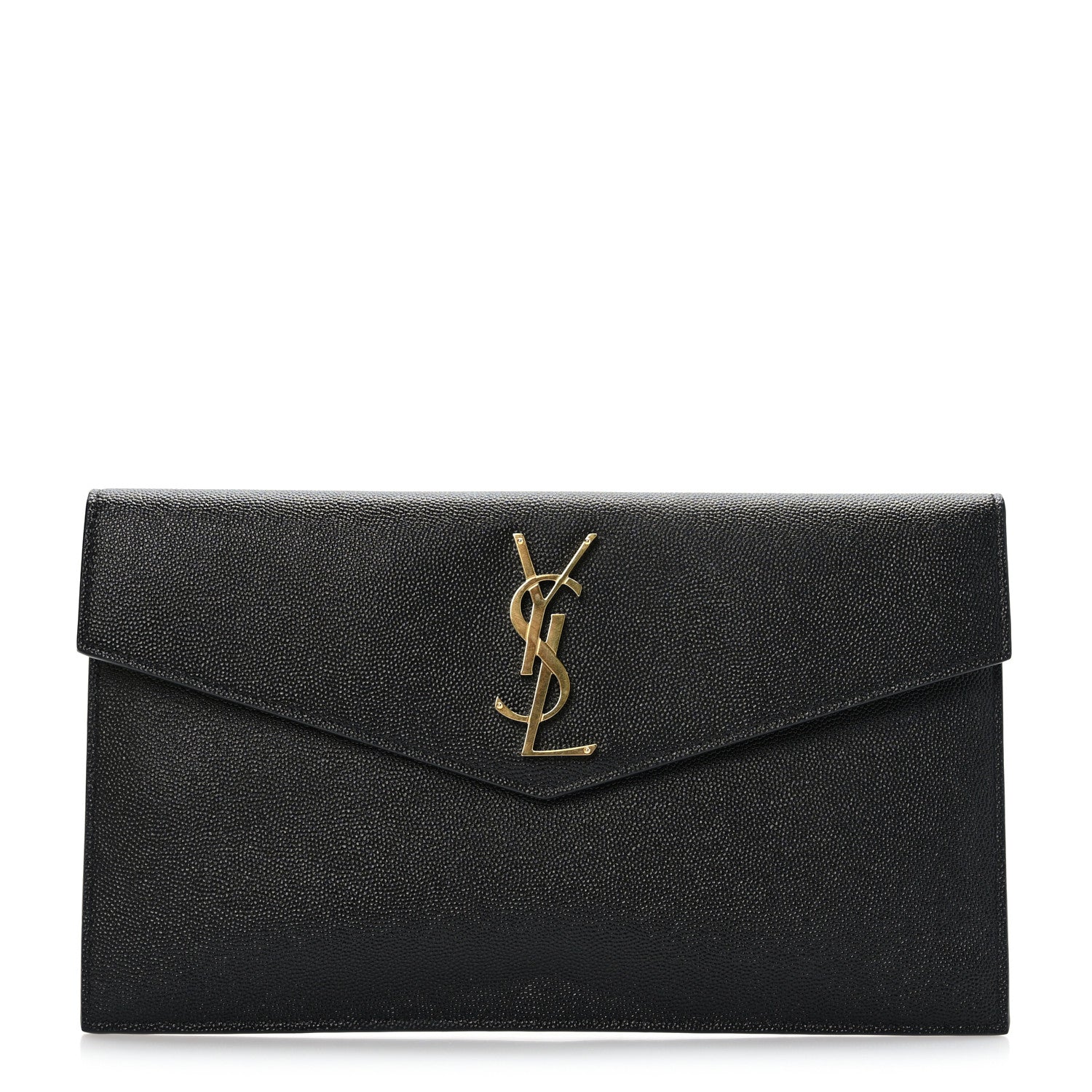 Saint Laurent Grain De Poudre Uptown Pouch Black 1 of 6